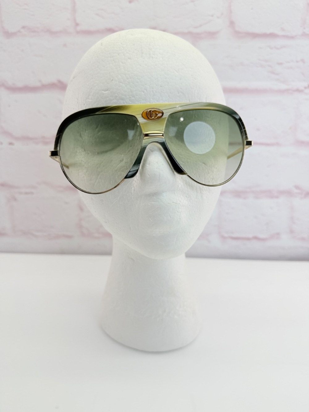 Gucci GG0477S Icon Unisex Aviator Sunglasses - Picture 5 of 14